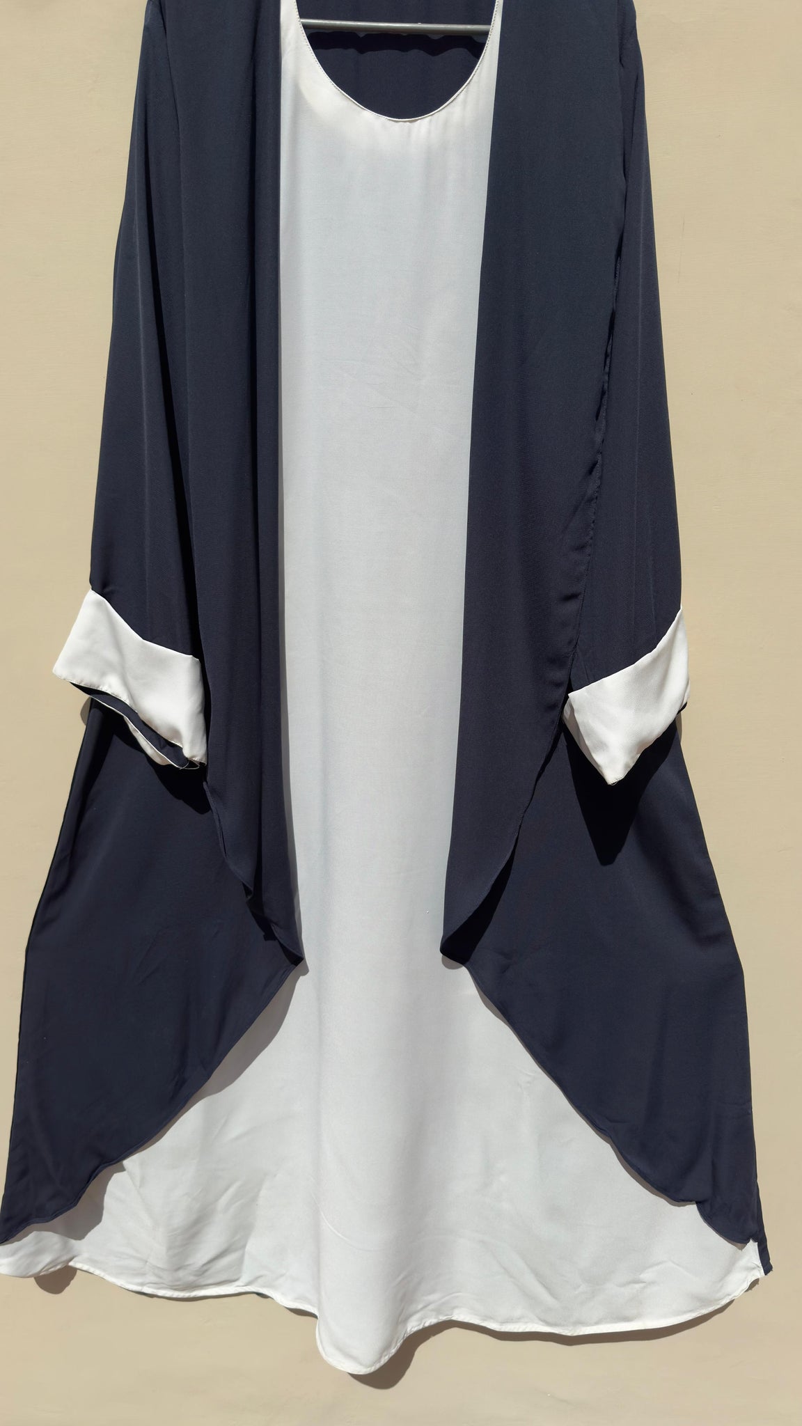 Blue and White Abaya