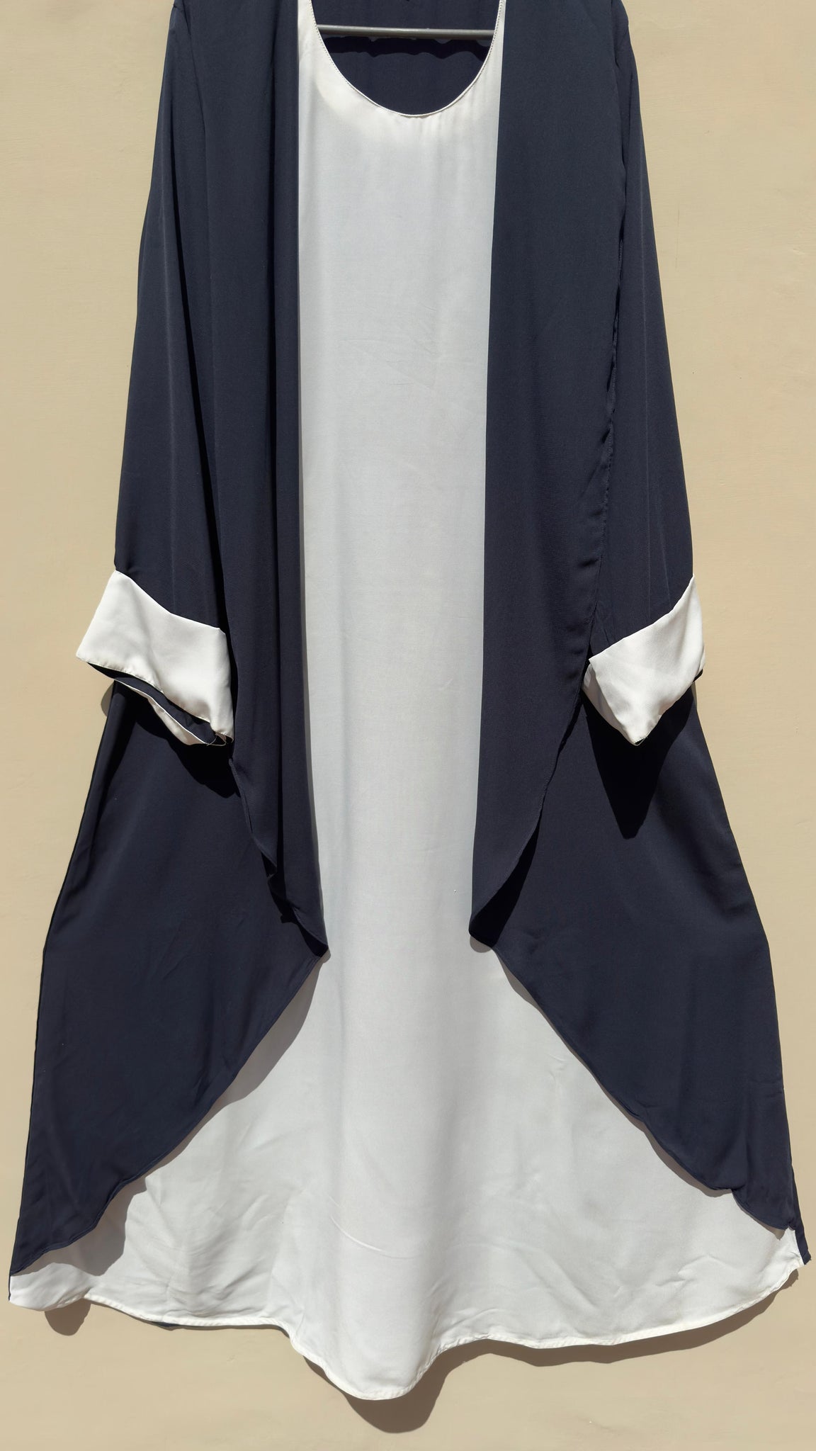 Blue and White Abaya